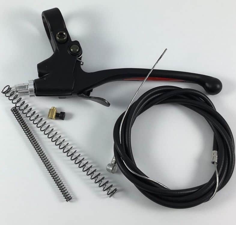 Extra-Long Clutch Lever Heat Shield For Motorized Bicycle Cable Spring