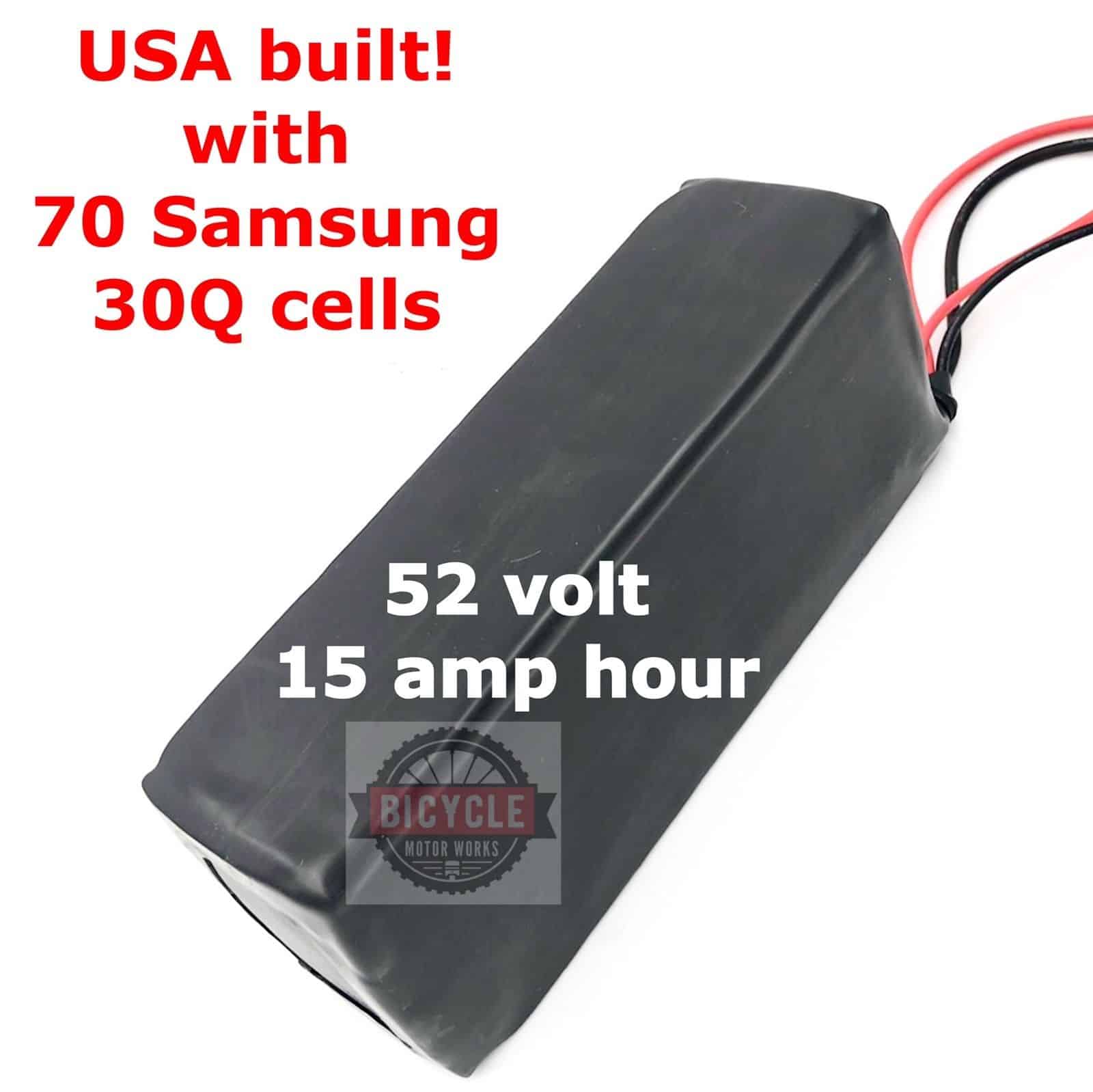 52 volt ebike battery